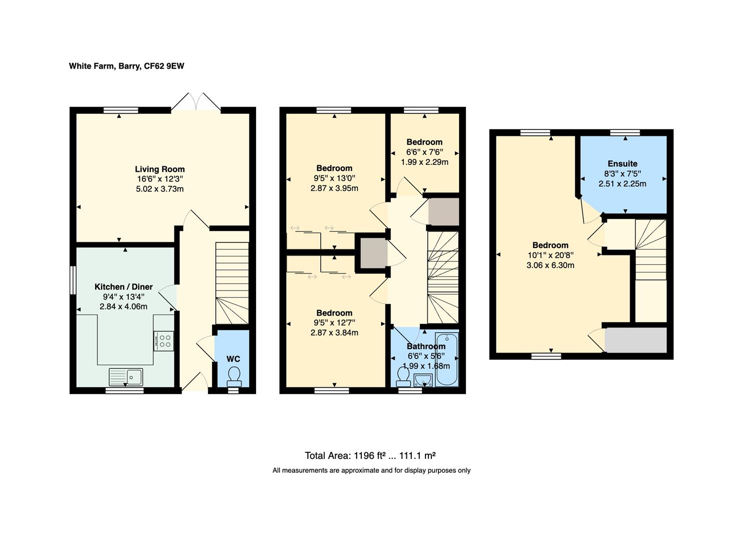 Floorplan for White Farm, Barry